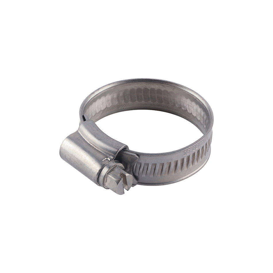 Worm drive hose clips with a 7mm hex. Manufactured from grade 304 stainless steel for improved resistance to corrosion.