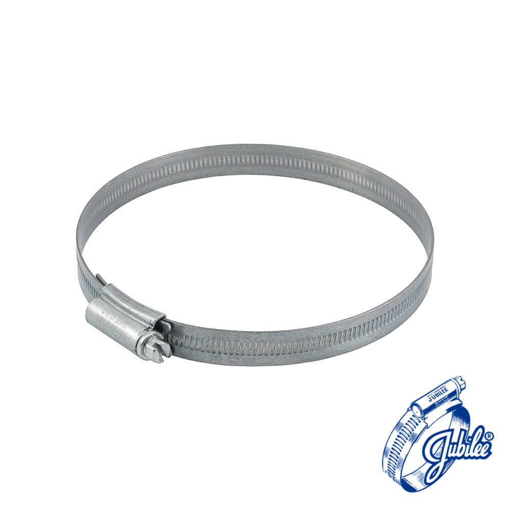 The original JubileeÂ®Â Clip, the product that started it all! For the vast majority of applications this sturdy worm drive hose clip is more than suitable. Available as a mild steel zinc protected or stainless steel clamp in 304 stainless steel; this product also has a band that is continuously threaded enabling extra flexibility when adjusting the clip to the correct size. The smooth inside profile of the band and rolled edges give protection fo