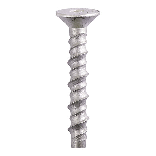 This stress free, non-expansion through fixing is the new solution for heavy duty anchoring into concrete, brick, stone, wood and concrete block replacing the need for traditional anchors such as throughbolts, shield, sleeve and drop-in anchors. Countersunk head for a flush finish. 