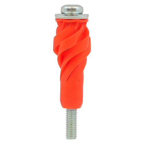 A highly effective universal anchor for fixing heavy loads to plasterboard, cavities and solid materials.