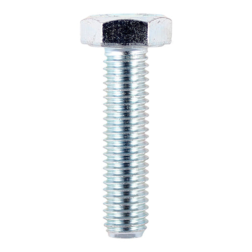 A fully threaded, grade 8.8 high tensile set screw used in a wide variety of applications. NOTE: Nuts not included.