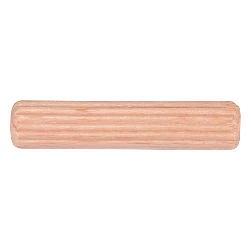 Used for accurate, reinforced timber and cabinet jointing. Tapered ends for easier application. Fluted shank for good glue distribution along the entire length and to eliminate trapped air.