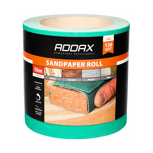 Manufactured using premium 225g backing paper, allowing for hard wearing and flexible sanding performance. The premium quality aluminium oxide grit allows for excellent material removal. Ideal for hand and powertool sanding.