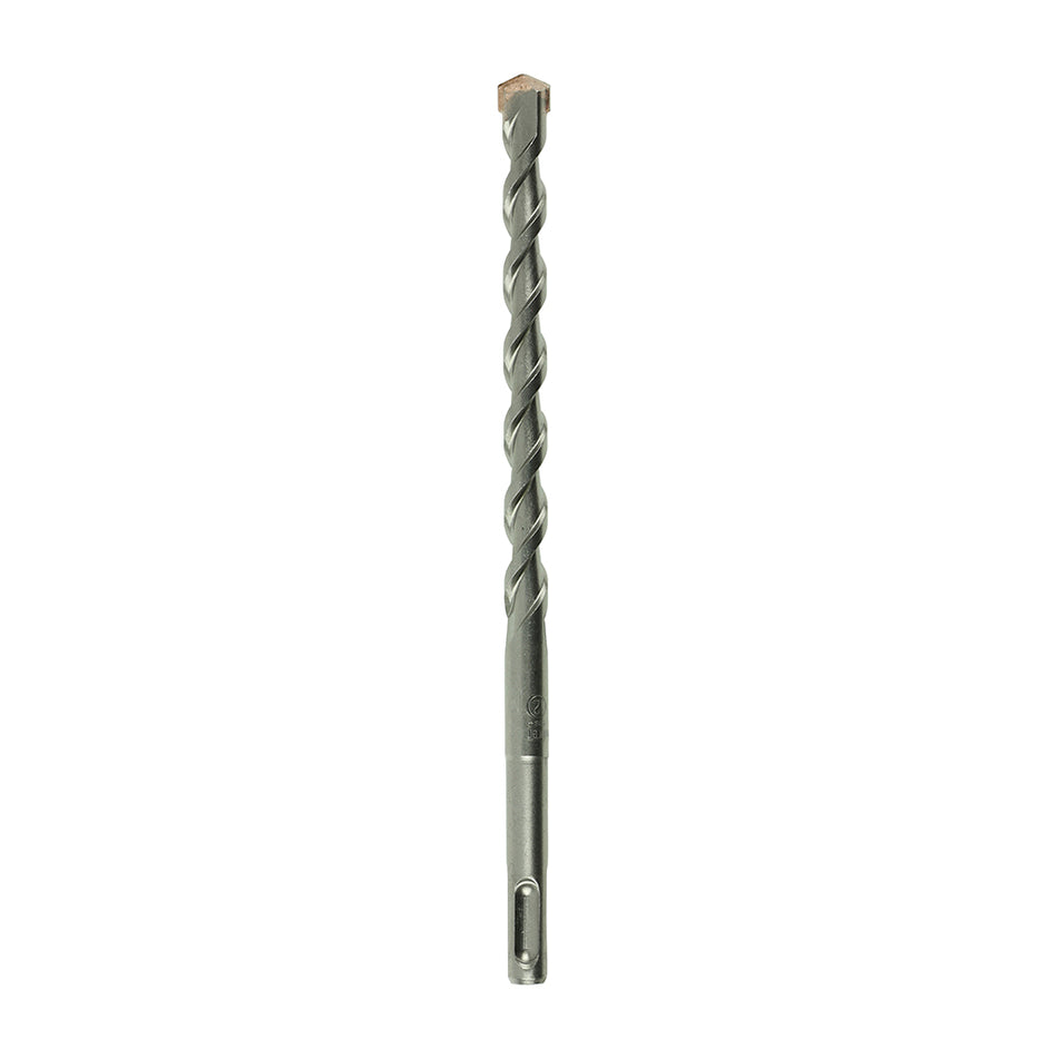 A high performance drill bit with a superior carbide tip to give extended durability. German tested and PGM approved to ensure the bits drill with dimensional precision and performance when used in concrete and masonry. 
USER CAUTION: Rebar drilling will result in reduced tool life. All chisel tip SDS drills can shear if the tip snags the reinforcing whilst passing alongside.