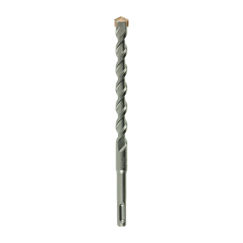 A high performance drill bit with a superior carbide tip to give extended durability. German tested and PGM approved to ensure the bits drill with dimensional precision and performance when used in concrete and masonry. 
USER CAUTION: Rebar drilling will result in reduced tool life. All chisel tip SDS drills can shear if the tip snags the reinforcing whilst passing alongside.