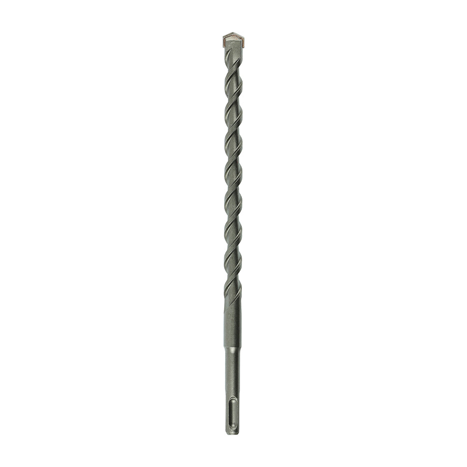 A high performance drill bit with a superior carbide tip to give extended durability. German tested and PGM approved to ensure the bits drill with dimensional precision and performance when used in concrete and masonry. 
USER CAUTION: Rebar drilling will result in reduced tool life. All chisel tip SDS drills can shear if the tip snags the reinforcing whilst passing alongside.