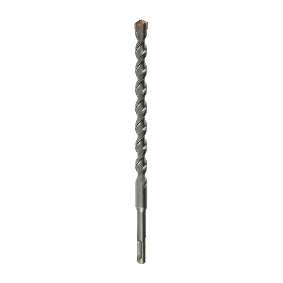 A high performance drill bit with a superior carbide tip to give extended durability. German tested and PGM approved to ensure the bits drill with dimensional precision and performance when used in concrete and masonry. 
USER CAUTION: Rebar drilling will result in reduced tool life. All chisel tip SDS drills can shear if the tip snags the reinforcing whilst passing alongside.