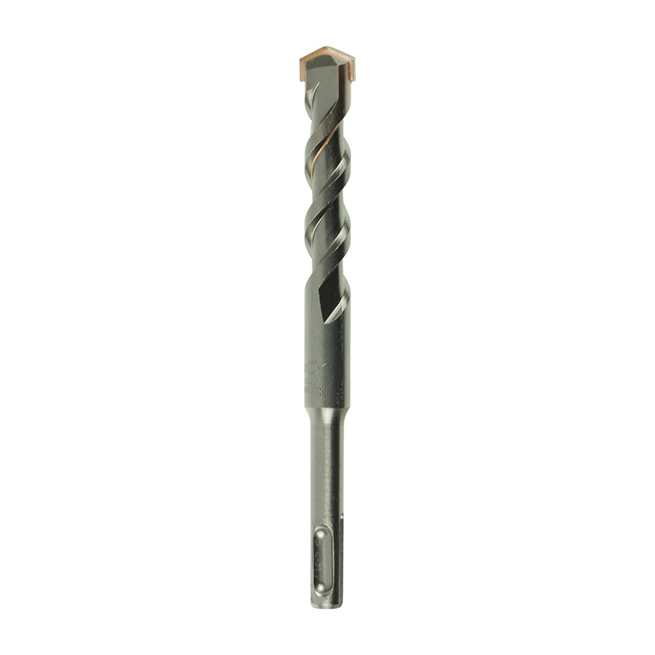 A high performance drill bit with a superior carbide tip to give extended durability. German tested and PGM approved to ensure the bits drill with dimensional precision and performance when used in concrete and masonry. 
USER CAUTION: Rebar drilling will result in reduced tool life. All chisel tip SDS drills can shear if the tip snags the reinforcing whilst passing alongside.