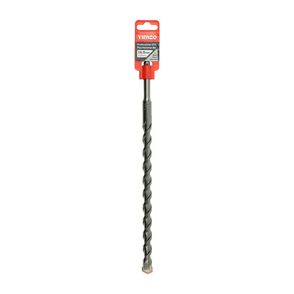 A high performance drill bit with a superior carbide tip to give extended durability. German tested and PGM approved to ensure the bits drill with dimensional precision and performance when used in concrete and masonry. 
USER CAUTION: Rebar drilling will result in reduced tool life. All chisel tip SDS drills can shear if the tip snags the reinforcing whilst passing alongside.