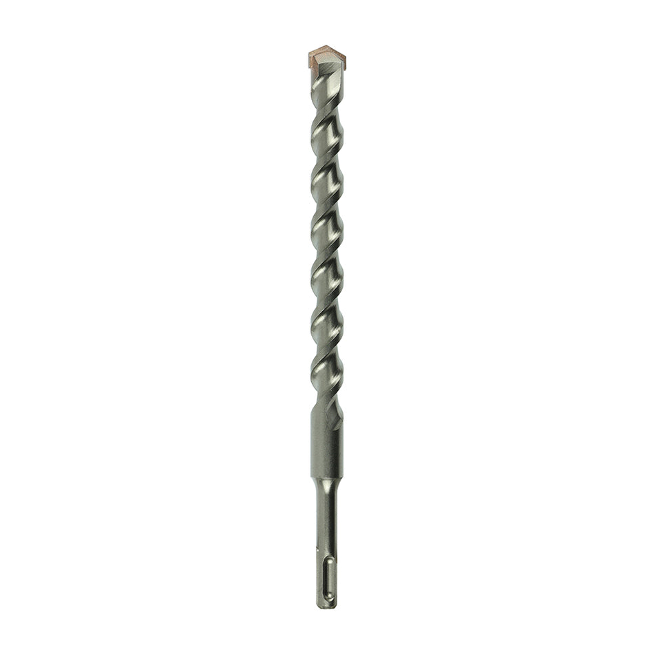 A high performance drill bit with a superior carbide tip to give extended durability. German tested and PGM approved to ensure the bits drill with dimensional precision and performance when used in concrete and masonry. 
USER CAUTION: Rebar drilling will result in reduced tool life. All chisel tip SDS drills can shear if the tip snags the reinforcing whilst passing alongside.