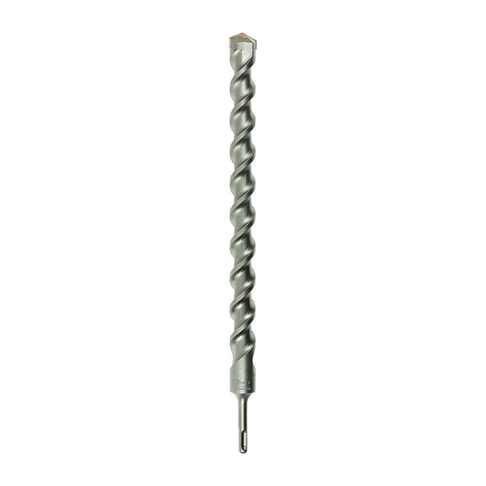 A high performance drill bit with a superior carbide tip to give extended durability. German tested and PGM approved to ensure the bits drill with dimensional precision and performance when used in concrete and masonry. 
USER CAUTION: Rebar drilling will result in reduced tool life. All chisel tip SDS drills can shear if the tip snags the reinforcing whilst passing alongside.