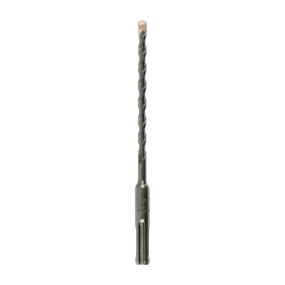 A high performance drill bit with a superior carbide tip to give extended durability. German tested and PGM approved to ensure the bits drill with dimensional precision and performance when used in concrete and masonry. 
USER CAUTION: Rebar drilling will result in reduced tool life. All chisel tip SDS drills can shear if the tip snags the reinforcing whilst passing alongside.