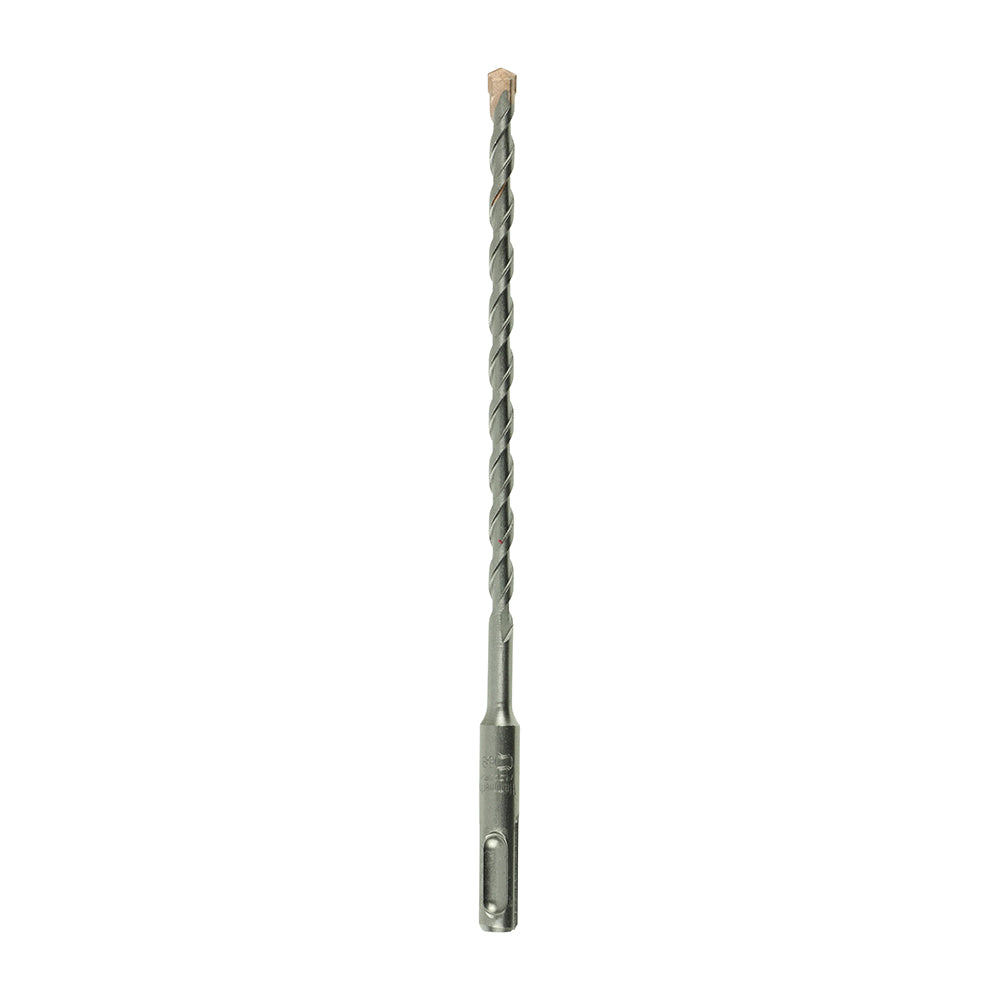 A high performance drill bit with a superior carbide tip to give extended durability. German tested and PGM approved to ensure the bits drill with dimensional precision and performance when used in concrete and masonry. 
USER CAUTION: Rebar drilling will result in reduced tool life. All chisel tip SDS drills can shear if the tip snags the reinforcing whilst passing alongside.