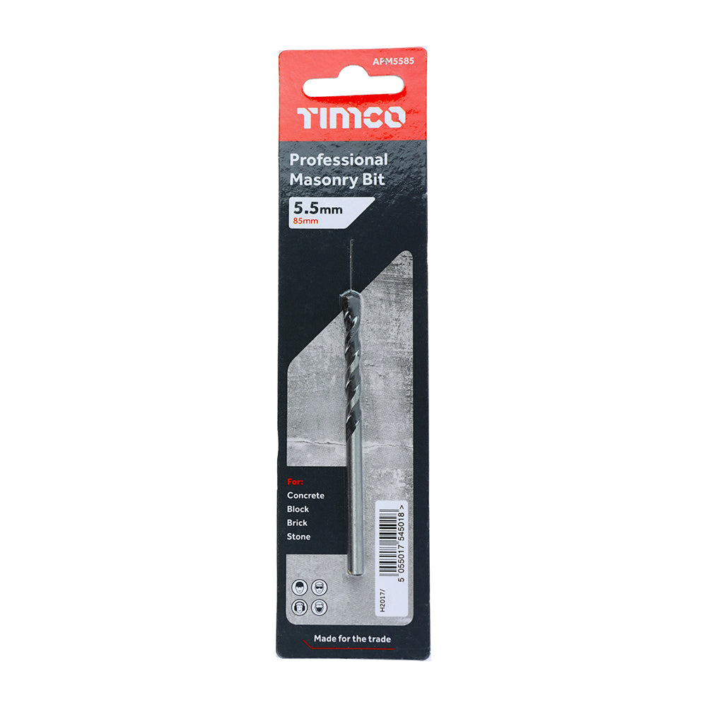 A premium quality masonry bit for use in cordless and corded drill drivers in both rotary and hammer action. 