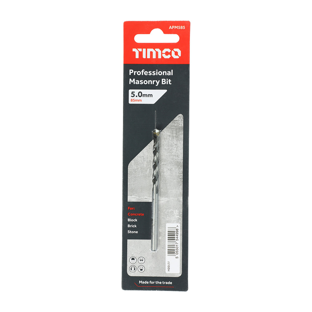 A premium quality masonry bit for use in cordless and corded drill drivers in both rotary and hammer action. 