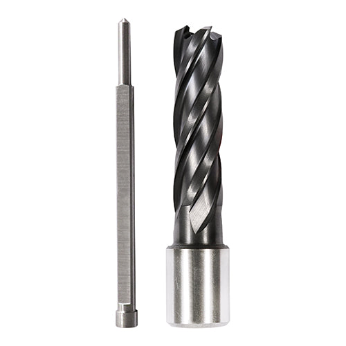 Manufactured from a high grade M2 tool steel for drilling heavy gauge non-alloy materials, with magnetic drills. Pilot rod must be used to prevent drifting. 