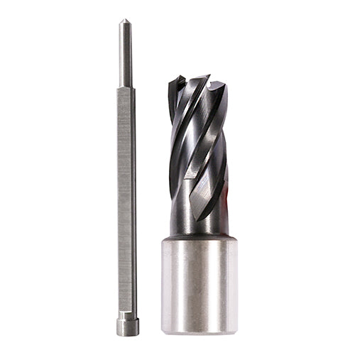 Manufactured from a high grade M2 tool steel for drilling heavy gauge non-alloy materials, with magnetic drills. Pilot rod must be used to prevent drifting. 