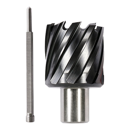 Manufactured from a high grade M2 tool steel for drilling heavy gauge non-alloy materials, with magnetic drills. Pilot rod must be used to prevent drifting. 