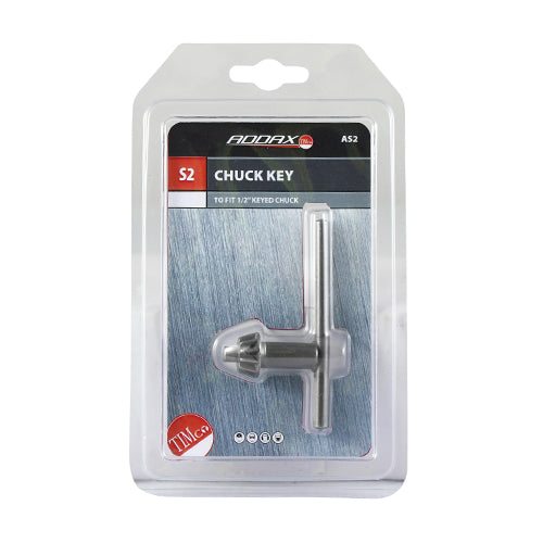 A replacement key for the traditional 1/2" keyed chuck.