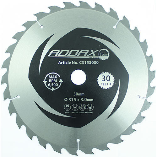 A quick, rough to coarse cut, general purpose TCT timber circular saw blade. Ideal for soft and some hardwoods.