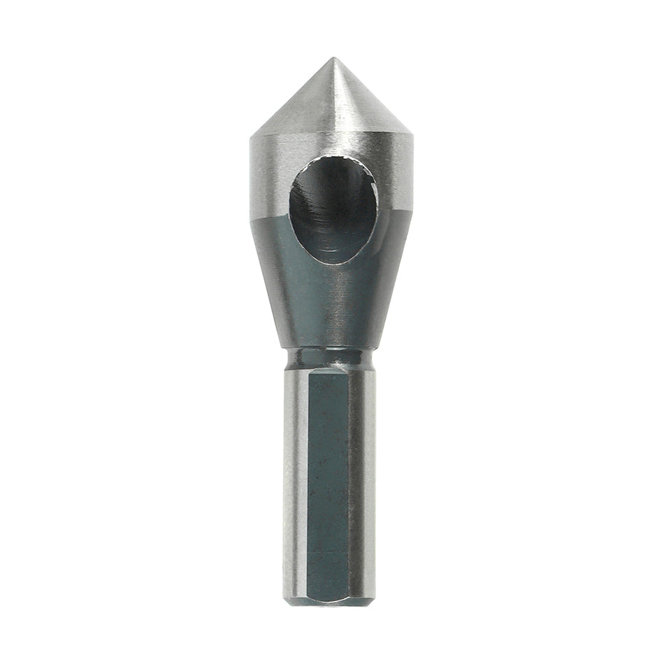 A single flute countersink designed for cleaning, chamfering or de-burring in alloy and non-alloy materials.