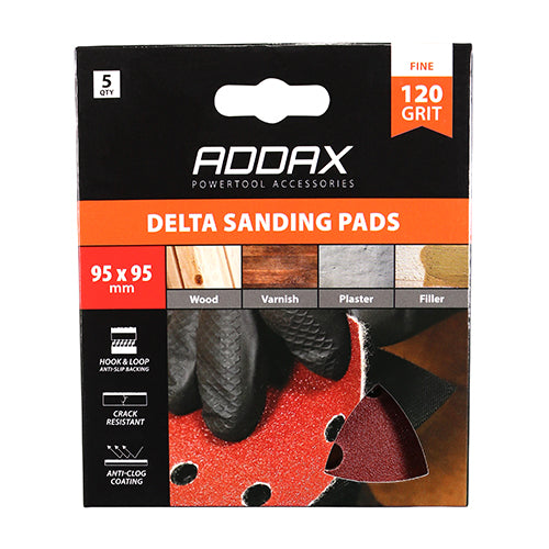 High quality aluminium oxide abrasive with a high strength heat and wear resistant backing paper to provide a superior lifespan and improved extraction. Compatible with most leading brands of oscillating multi-tools. Ideal for heavy power sanding on wood, paint, varnish, plaster and filler.