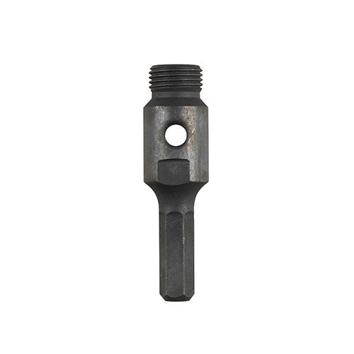 A 1/2" Hex with 1/2" BSP (male) thread, for use with a standard core drill.