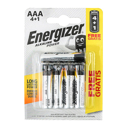 Range of the most commonly used battery types, for use on site in a wide variety of items including torches, radios, smoke alarms, measuring devices and key less entry systems. Alkaline Power for longer life and manufactured by Energizer, a market leading and reliable brand.