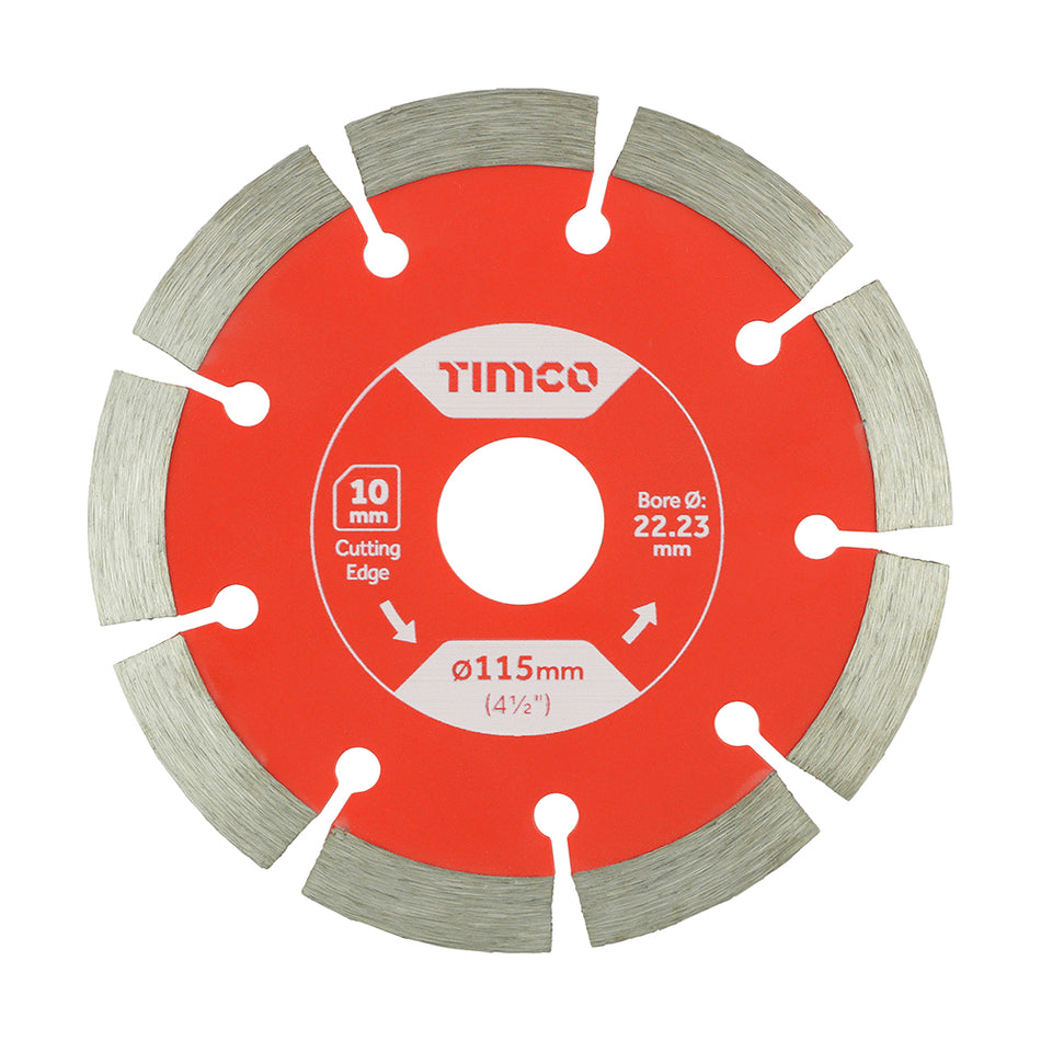 A sintered diamond blade, manufactured using a heavy duty body and high quality cold pressed diamond powder for maximum value per cut. Suitable for use on most building materials such as common bricks, paving slabs, kerbs, lintels and more. 