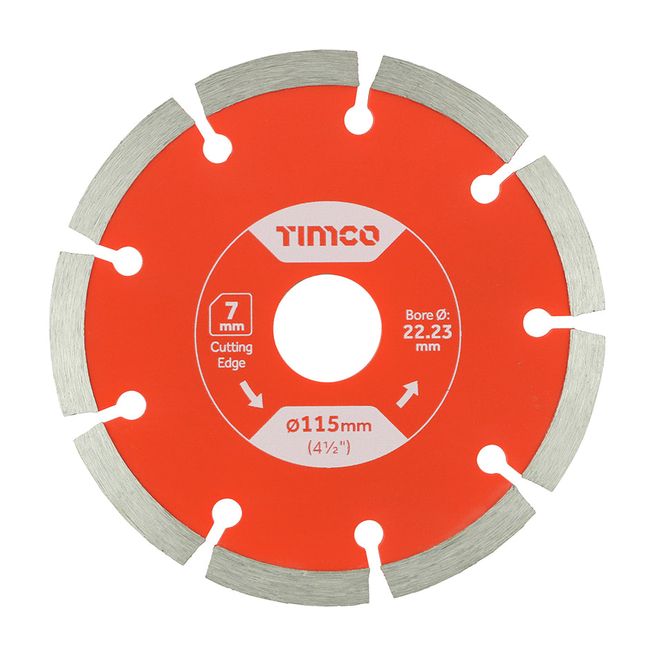 A sintered diamond blade, manufactured using a heavy duty body and high quality cold pressed diamond powder for maximum value per cut. Suitable for use on most building materials such as common bricks, paving slabs, kerbs, lintels and more. 