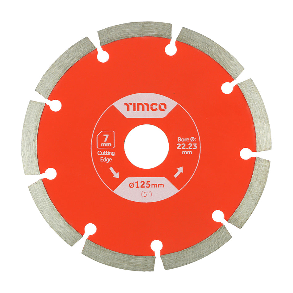 A sintered diamond blade, manufactured using a heavy duty body and high quality cold pressed diamond powder for maximum value per cut. Suitable for use on most building materials such as common bricks, paving slabs, kerbs, lintels and more. 