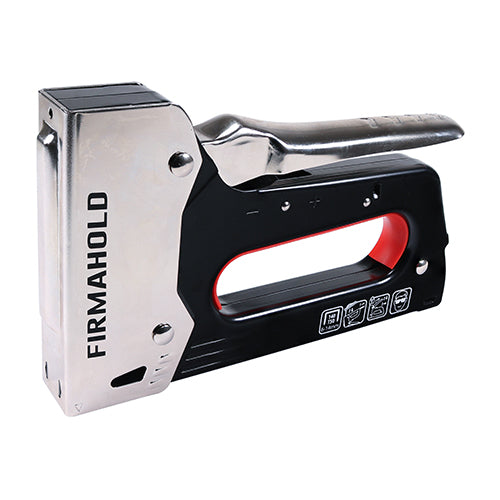 An all steel professional staple gun, ideal for heavy duty applications. Suitable for use with TIMco heavy duty staples.