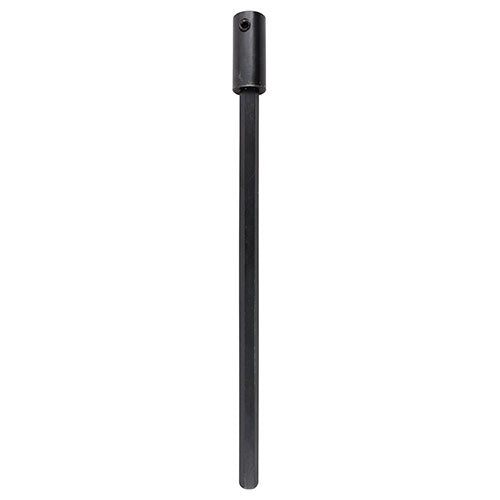 Holesaw extension rod for hex shank arbors.