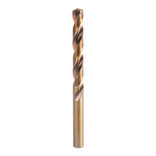 Manufactured from a high quality M35 grade steel. Ideal for drilling holes into stainless steel and other alloy materials. The 135Â° split point prevents the bit from drifting and enables faster penetration. 