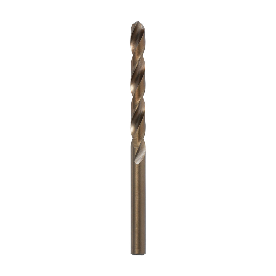 Manufactured from a high quality M35 grade steel. Ideal for drilling holes into stainless steel and other alloy materials. The 135Â° split point prevents the bit from drifting and enables faster penetration. 