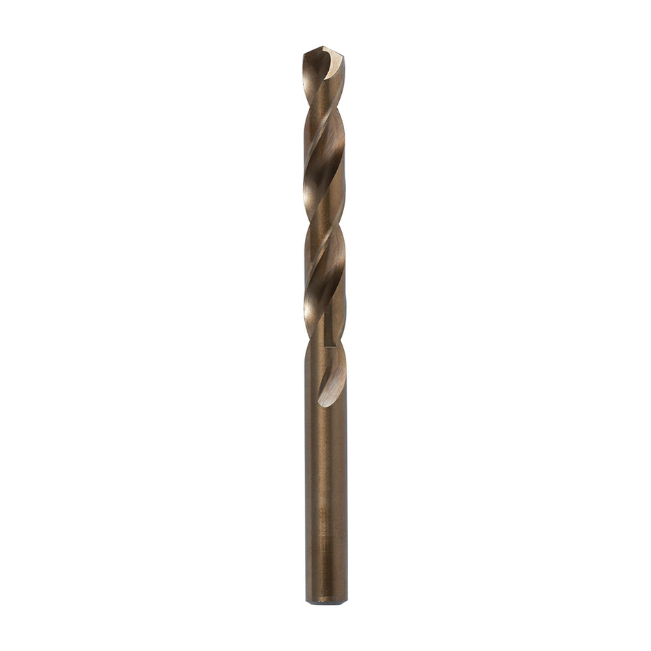 Manufactured from a high quality M35 grade steel. Ideal for drilling holes into stainless steel and other alloy materials. The 135Â° split point prevents the bit from drifting and enables faster penetration. 