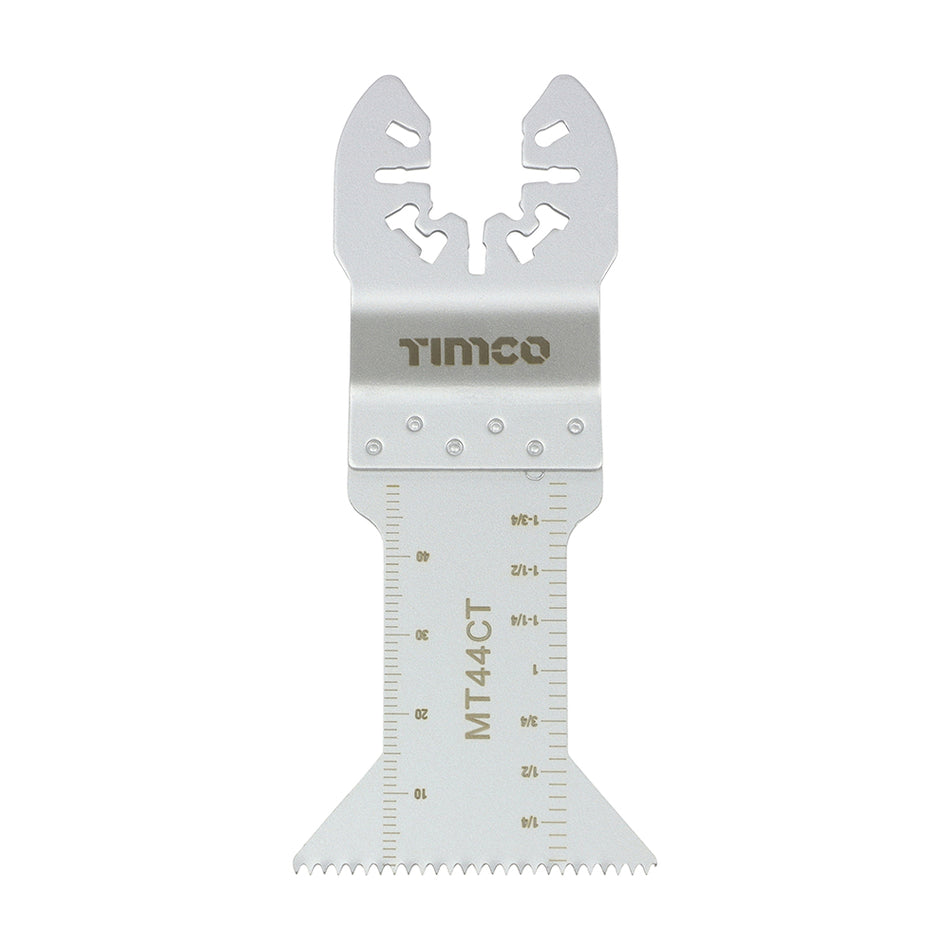 44mm blades for general work. Flush cut blades are designed for a fine, clean cut into wood, plasterboard and many types of plastic. 