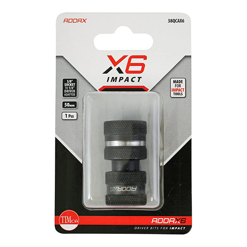 This impact resistant quick change adaptor is used for converting an impact wrench (1/2â€) into a 1/4â€ hex drive. 