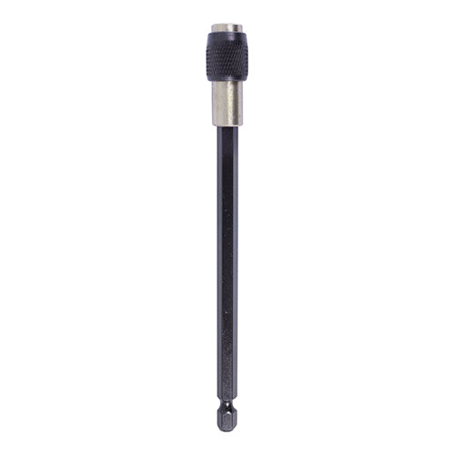 An economic magnetic 1/4" hex drive adaptor manufactured from two pieces of carbon steel. 