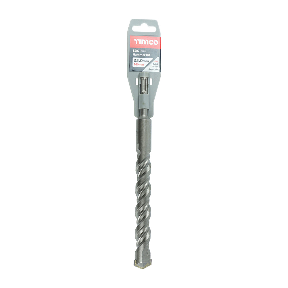 A high quality, cost effective drill bit suitable for use in rotary hammers with the SDS plus tool system. 