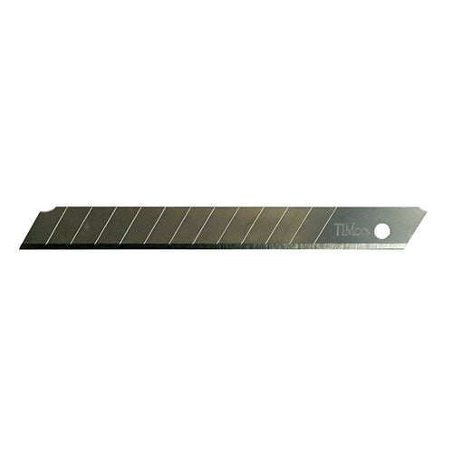 Snap off blades for standard retractable knives. Multiple cutting edges for longer life. Manufactured using SK2 steel to give a longer life and a sharper cut. For general purpose cutting of linoleum, plastic, wood, carpet, cardboard etc. 