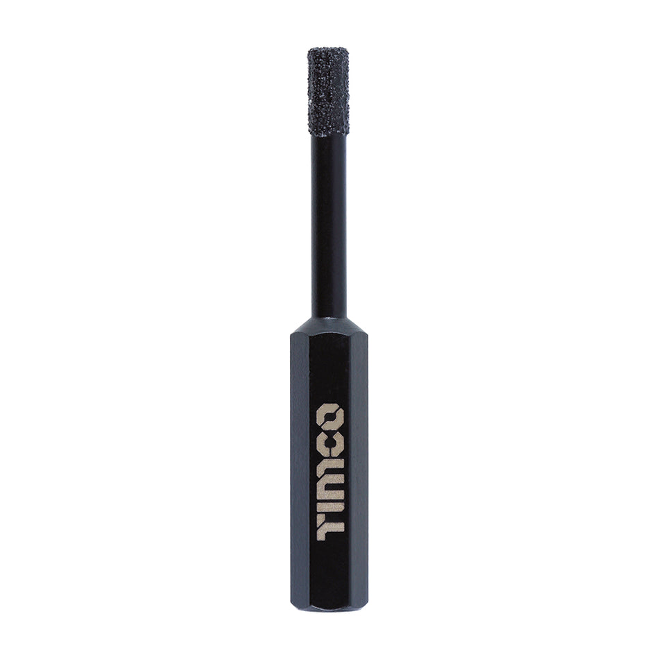 Ideal for drilling a clean hole into hard materials such as ceramics, porcelain, marble and slate. 