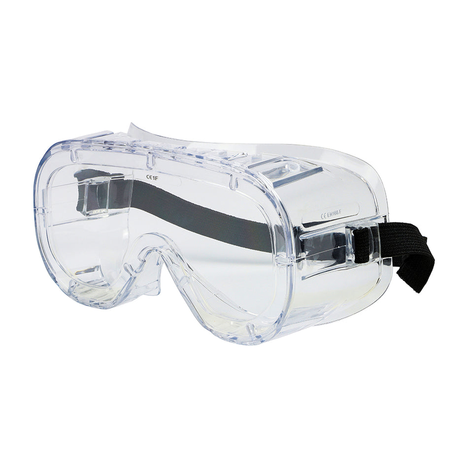 An economic goggle designed to protect the eyes from impact, dust and liquids. Ideal for short term usage such as sanding, spraying and cleaning. The indirect vents will prevent mist build-up and liquid ingress. The clear lenses are suitable for most applications conducted in normal light conditions.