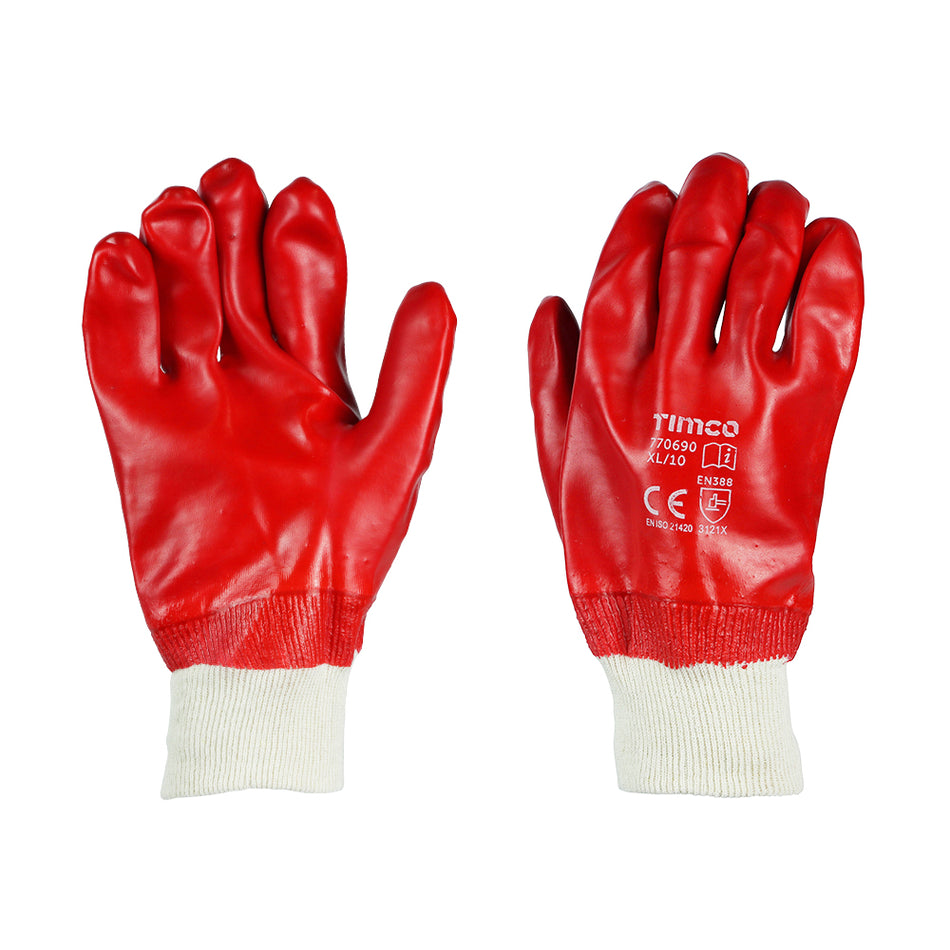 Fully waterproof glove up to the wrist, with a soft cotton knit for comfort and excellent protection against a range of substances, most liquids and oils. Ideal for plumbing, utilities, agriculture, gardening, fishing, janitorial, construction, refuse collection and roofing industries.