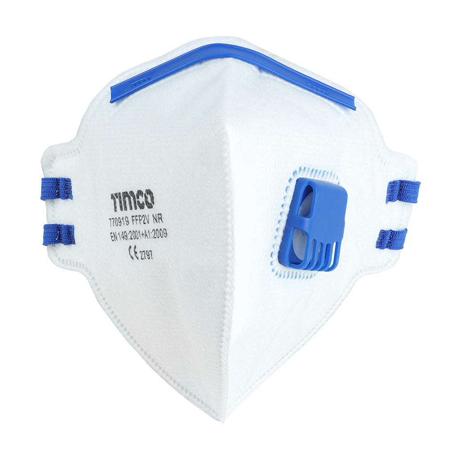 A low to medium protection folding mask with a soft nose band for improved comfort, fit and breathing. Foldable for convenience.