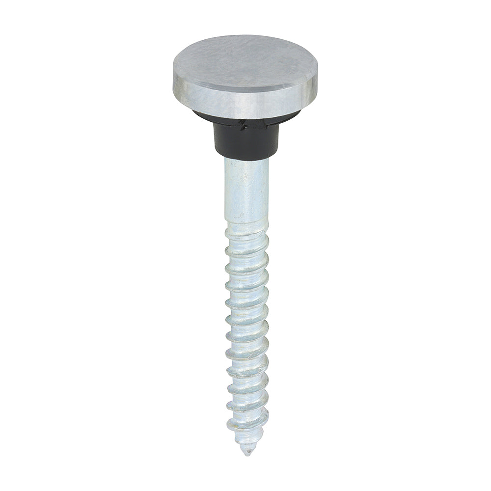 For hanging a mirror where an aesthetic finish is required. Chrome plated flat head screw cap with rubber washer to protect the mirror from cracking. Includes screws with a slotted recess.