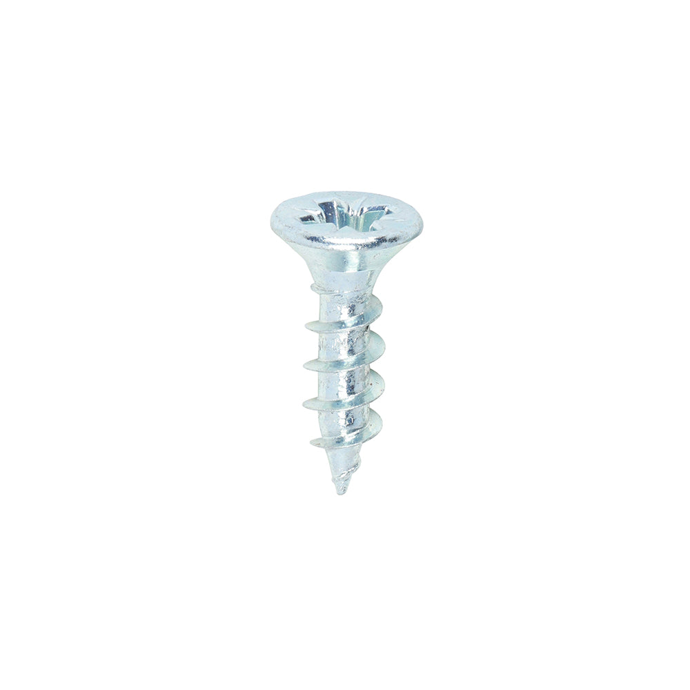 A single thread woodscrew mainly used in various types of timber and man-made boards or into masonry with the use of a plastic plug. 