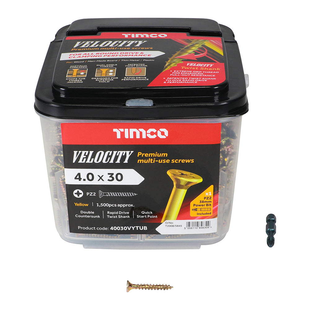 The unique patented Velocity screw has been specifically designed to give rapid installation into many different materials, whilst achieving exceptional pull-out resistance. It has been designed to give the user a consistent and reliable product that can be used in a variety of applications.