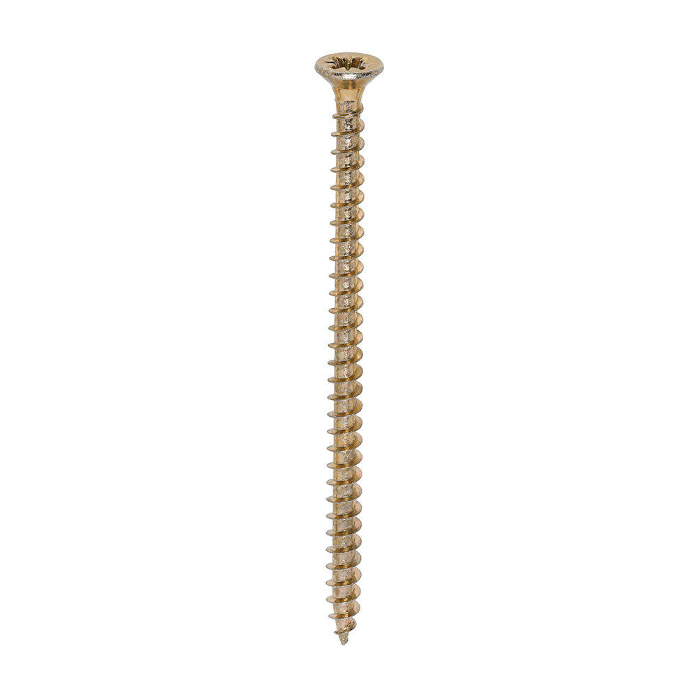 A single thread woodscrew mainly used in various types of timber and man-made boards or into masonry with the use of a plastic plug. 