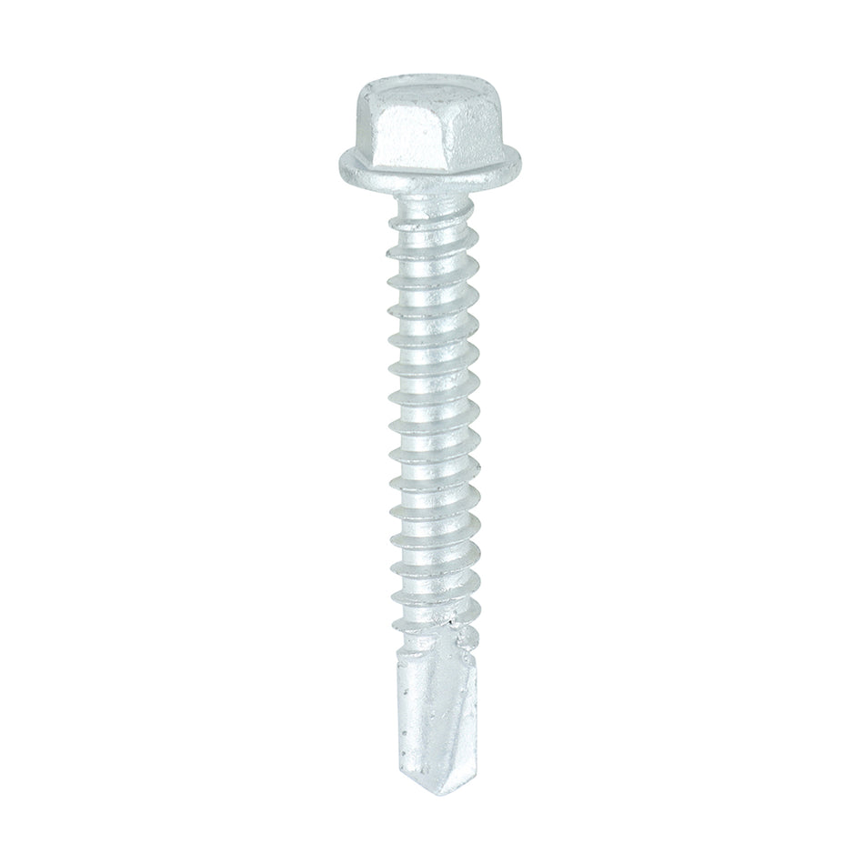 Hex head self-drilling screws, for joining roofing sheets to light section steel (Max. 5.0mm) without the need to pre-drill a hole.